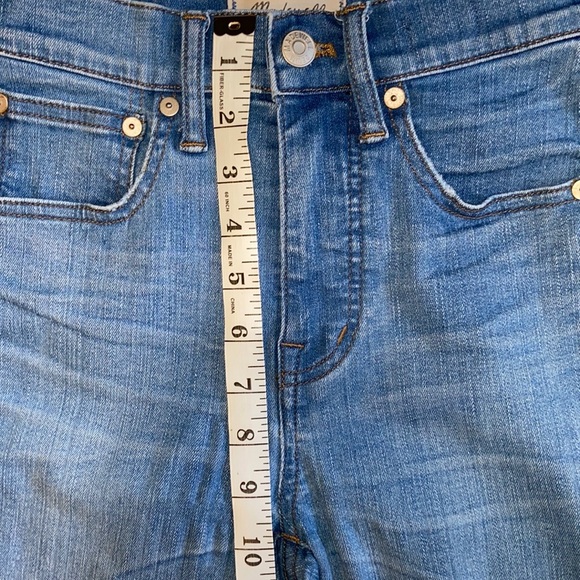 Madewell 10” High Rise Skinny Blue Jeans Size 24 - Picture 10 of 14